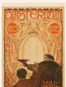 Plakat do wystawy Amsterdam 1275-1925 Amsterdam 1275 1925 (tytuł na obiekcie)