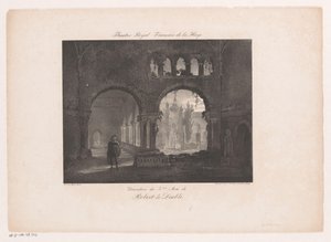 Scenografia do opery Robert le diable Theatre Royal Francais de la Haye (tytuł na obiekcie)