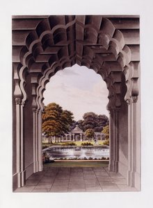 Projekt architektoniczny z ogrodem autorstwa Humphry (after) Repton