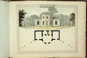 Czerwona Księga: Welbeck autorstwa Humphry Repton