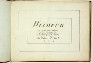 Czerwona Księga: Welbeck autorstwa Humphry Repton