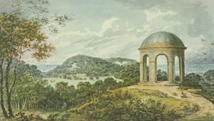Scena w pobliżu świątyni, z Czerwonej Księgi dla Domu Antoniego, ok. 1812 (wc na papierze)