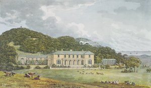 Front południowy z frontem zachodnim w perspektywie, z Czerwonej Księgi dla Domu Antoniego, c.1812