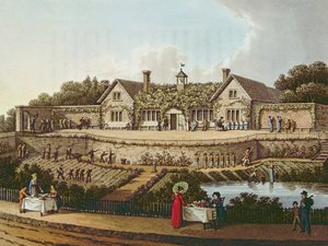 The Work House, ilustracja z „Fragments on the Theory and Practice of Landscape Gardening” Humphry