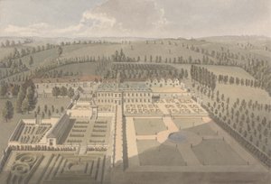 Widok Sarsden (wc nad grafitem na papierze) autorstwa Humphry Repton