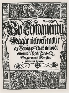 Nowy Testament wydrukowany po węgiersku przez Johna Sylvestre