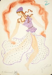 Tancosno, projekt do "Die ägyptische Helena" Richarda Straussa autorstwa Hungarian School