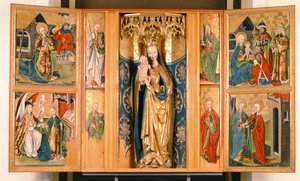 Ołtarz Marii Panny z Szepeszely, ok. 1480 (tempera na desce)
