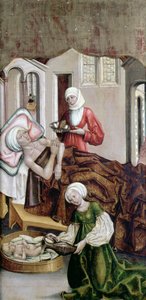 Narodziny św. Jana Chrzciciela, Kisszeben, 1490 autorstwa Hungarian School