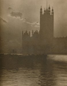 „Sanktuarium z kamienia, które obejmuje bijące serce parlamentarnego Londynu”, c1935. autorstwa Huson