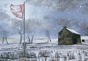 Drovers Arms and the Red Flag, niedaleko Garth, 1992 (gwasz na karcie)