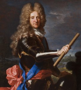 Fragment portretu Hansa Willema Bentincka, 1. hrabiego Portland, 1699 autorstwa Hyacinthe Francois Rigaud