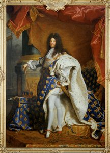 Ludwik XIV, król Francji Portret w stroju królewskim ... autorstwa Hyacinthe Francois Rigaud