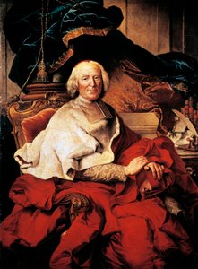 Portret Andre-Hercule de Fleury (Lodeve autorstwa Hyacinthe Francois Rigaud