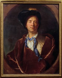 Portret Bernarda Le Bouyer (Le Bovier) de Fontenelle (1657-1757), francuskiego pisarza Obraz Hyacinthe Rigaud (1659-1743) 1713 Nd. 0,79x0,63 m Montpellier, Muzeum Fabre - Portret Bernarda Le Bouyer (Le Bovier) de Fontenelle (1657-1757), francuskiego pisarz autorstwa Hyacinthe Francois Rigaud