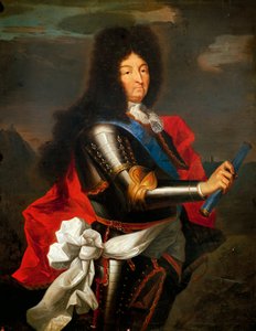Portret Ludwika XIV Francji (olej na płótnie) autorstwa Hyacinthe Francois Rigaud