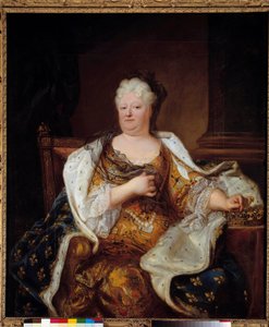 Portret księżniczki Palatine Charlotte Elisabeth de Baviere autorstwa Hyacinthe Francois Rigaud
