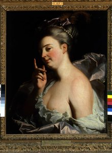 Portret Nieznanego „Zagrożonego” (olej na płótnie) autorstwa Hyacinthe Francois Rigaud