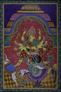 Durga pokonująca demona