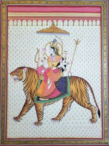 Bogini Durga na tygrysie autorstwa IMAGINEERS STUDIO