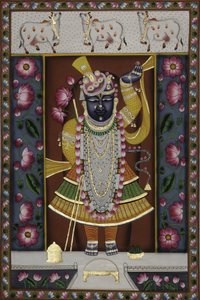 Ozdobiony Lord Shrinathji autorstwa IMAGINEERS STUDIO