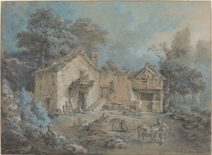 Scena Farm autorstwa I Jean Baptiste Hüet