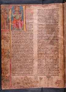 Bóg Ojciec, z „Stjorn” („Zarządzanie”) (welum) autorstwa Icelandic School