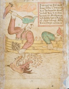 Thor łapie węża Midgardu, z „Melsted