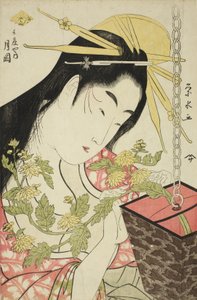 Kurtyzana Tsukioka z Hyogoya, c.1797