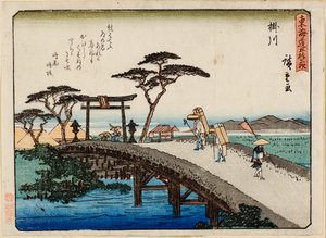 Kakegawa autorstwa Ichiryusai Hiroshige