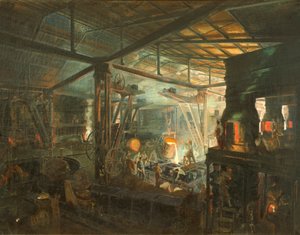 Francja, Odlewnia, ok. 1864 (olej na płótnie)