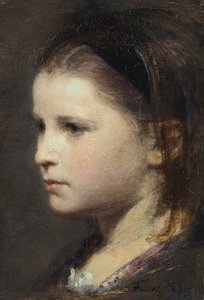 Głowa młodej dziewczyny autorstwa Ignace Henri Jean Fantin Latour