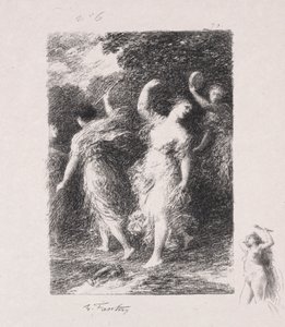 Bachus. autorstwa Ignace Henri Jean Fantin Latour