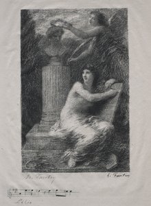 Do Berlioza. autorstwa Ignace Henri Jean Fantin-Latour