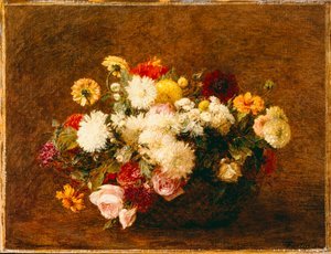 Bukiet Kwiatów, 1894 autorstwa Ignace Henri Jean Fantin-Latour