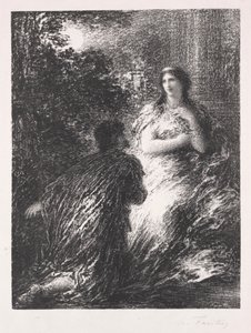 Duet z Les Troyens, 1894-1895. autorstwa Ignace Henri Jean Fantin Latour