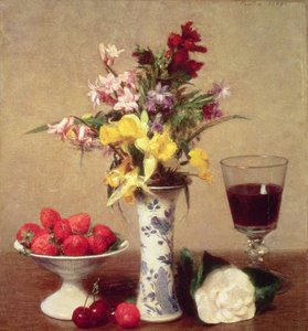 Bukiet zaręczynowy autorstwa Ignace Henri Jean Fantin Latour