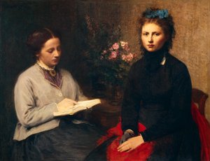 Czytanie autorstwa Ignace Henri Jean Fantin Latour