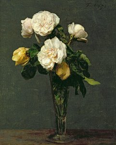 Róże w kieliszku szampańskim, 1873