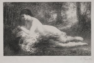 Zaduma. autorstwa Ignace Henri Jean Fantin Latour