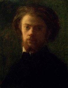 Autoportret, 1860 autorstwa Ignace Henri Jean Fantin-Latour