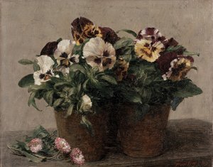 Martwa natura z bratkami i stokrotkami, 1889