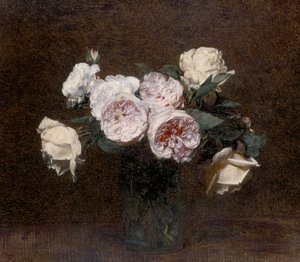 Martwa natura: różowe, białe i żółte róże, 1894