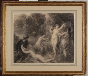 Tannhauser au Venusberg (kreda na papierze) autorstwa Ignace Henri Jean Fantin Latour