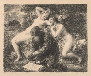 Kuszenie św. Antoniego, 1893 r. autorstwa Ignace Henri Jean Fantin Latour