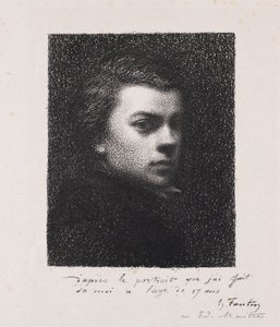 Artysta w wieku 17 lat, 1892. autorstwa Ignace Henri Jean Fantin-Latour