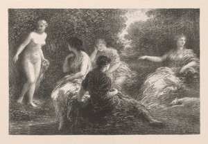 Kąpiący się, 1896. autorstwa Ignace Henri Jean Fantin Latour