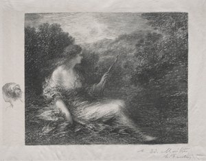 Łowczyni, 1892. autorstwa Ignace Henri Jean Fantin Latour