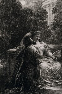 Trojanie w Kartaginie, akt III autorstwa Ignace Henri Jean Fantin Latour