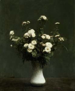 Wazon chryzantem, 1871 autorstwa Ignace Henri Jean Fantin Latour